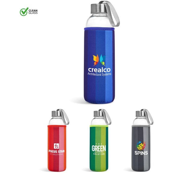 Kooshty Quirky Glass Water Bottle - 500ml - Image 1