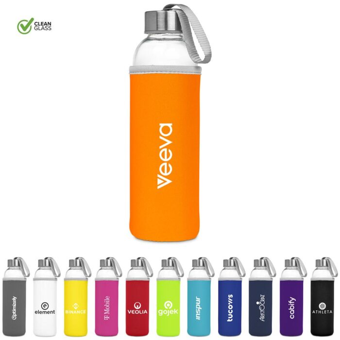 Kooshty Neo Glass Water Bottle - 500ml - Image 1