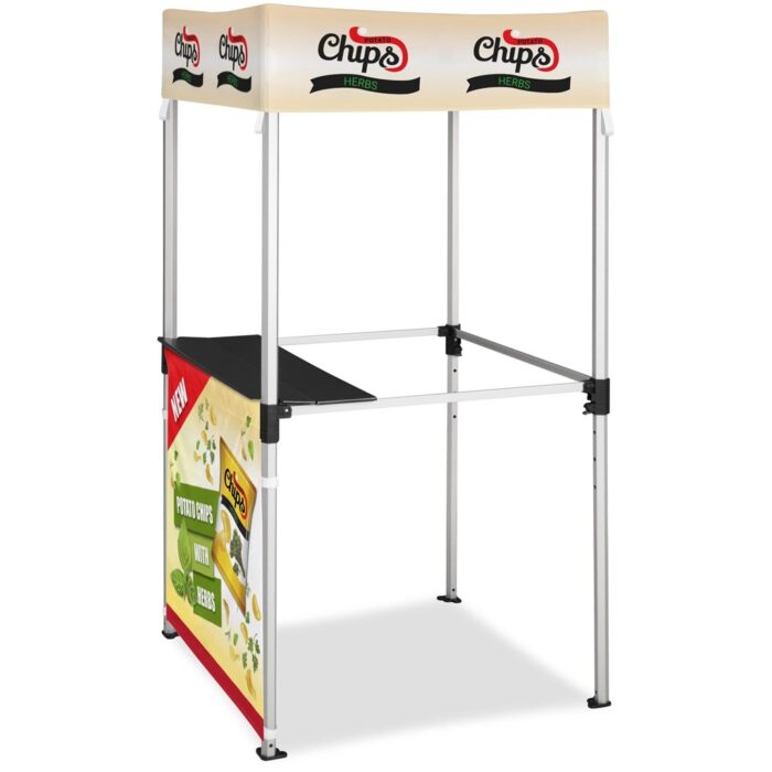 Ovation Sublimated Gazebo 1m X 1m Kiosk - 1 Half-Wall Skin - Image 1