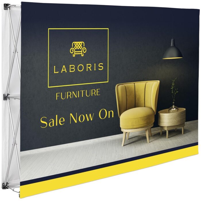 Legend Double-Sided Straight Banner Wall 1.52m x 2.25m - Image 1