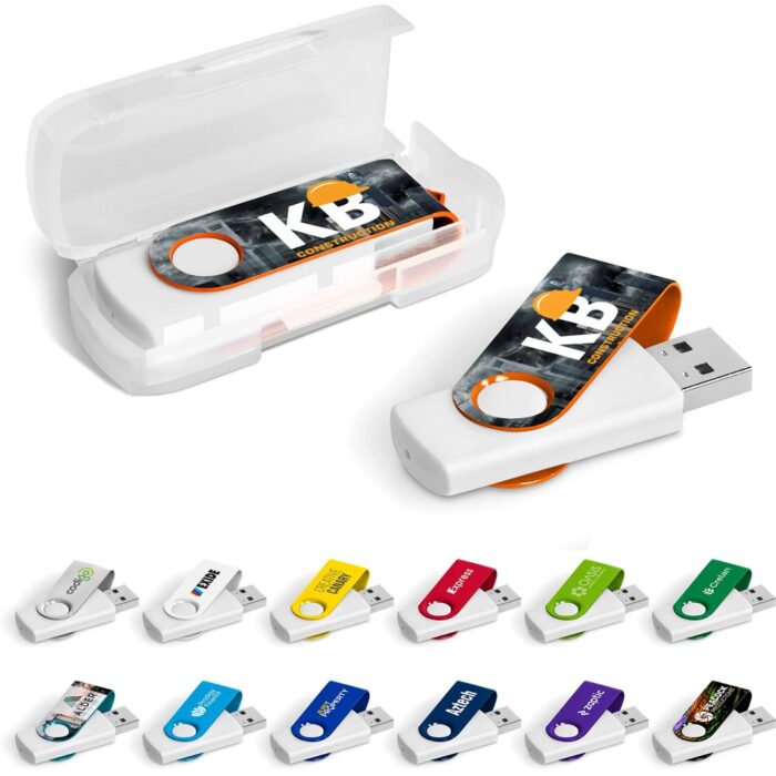 Axis Gyro White Flash Drive - 32GB - Image 1