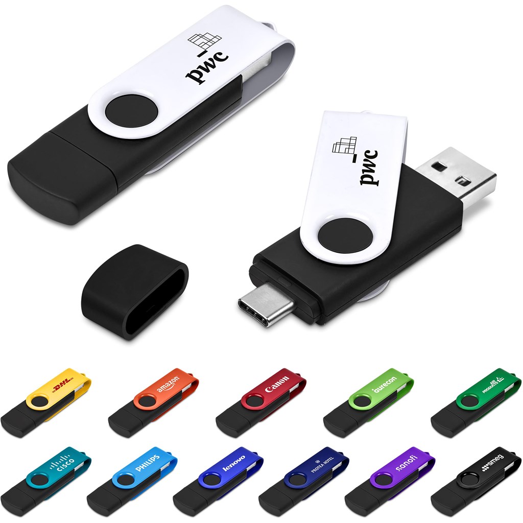 DEFAULT_1024X1024 Shuffle Gyro Black Flash Drive – 8GB - Image 1