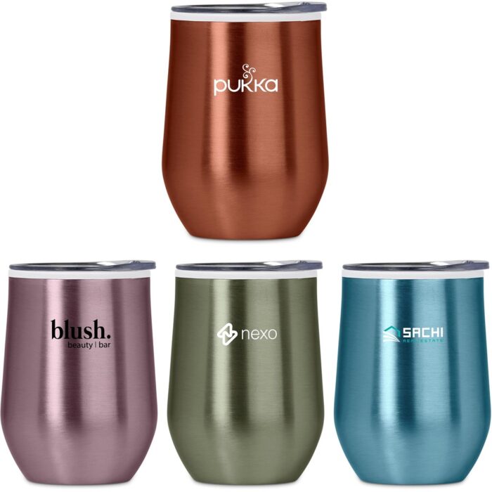 Serendipio Vogue Madison Stainless Steel & Plastic Double-Wall Tumbler - 350ml - Image 1