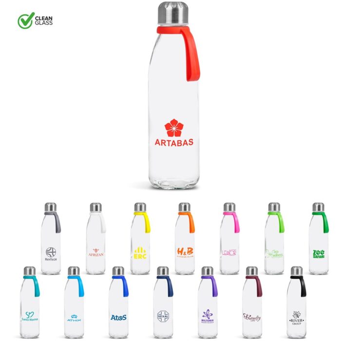 Kooshty Loopy Glass Water Bottle - 650ml - Image 1