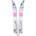 Legend 4M Sublimated Arcfin Double-Sided Flying Banner - 1 complete unit