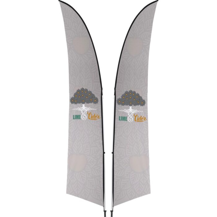Legend 3M Sublimated Arcfin Double-Sided Flying Banner - 1 complete unit - Image 1