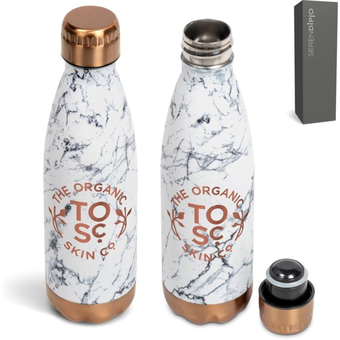 Serendipio Marbella Stainless Steel Vacuum Water Bottle - 500ml - Image 1