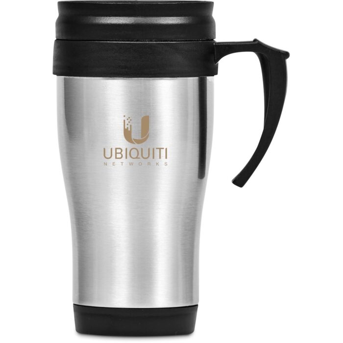 Arabica Stainless Steel & Plastic Double-Wall Mug - 450ml - Image 1