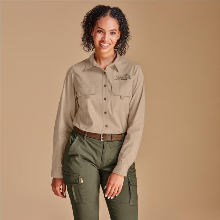 Ladies Long Sleeve Mawenzi Twill Shirt - Image 1