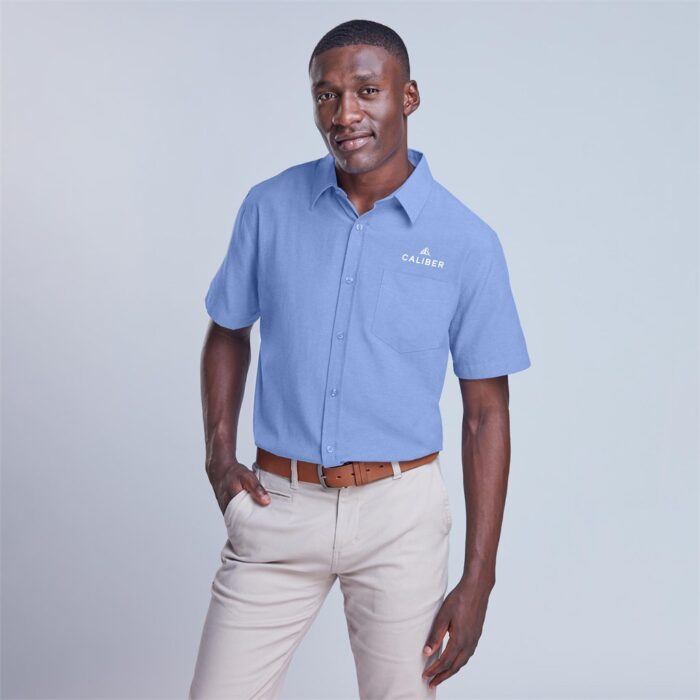 Mens Short Sleeve Oxford Shirt - Image 1