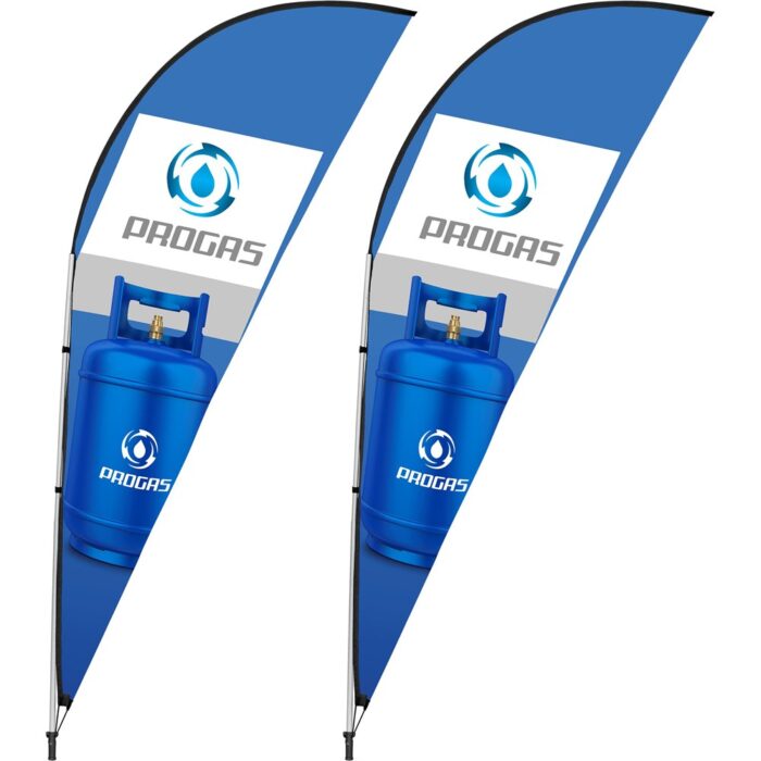Legend 3m Sharkfin Flying Banner (Set of 2) - Image 1