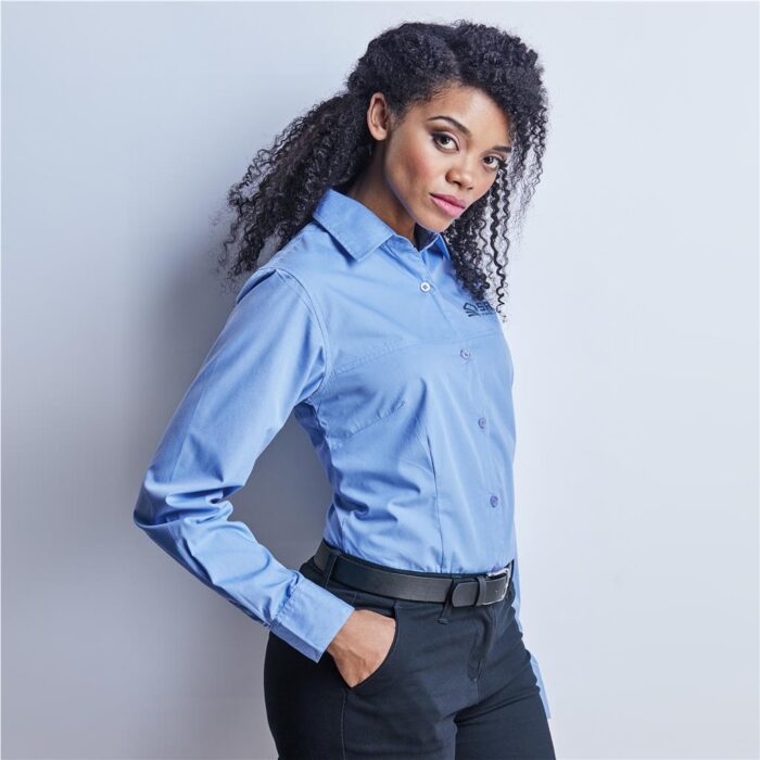 Ladies Long Sleeve Empire Shirt - Image 1