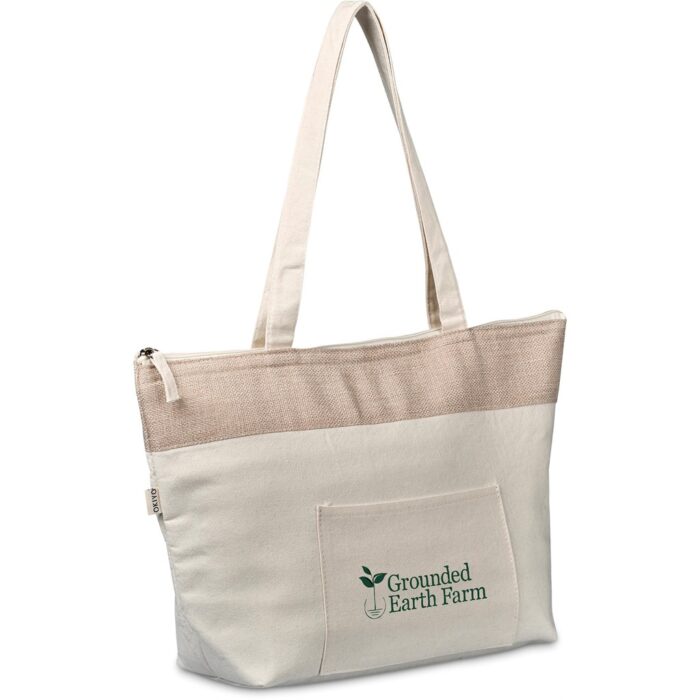 Okiyo Arshi Cotton & Jute 12 Can Lunch Cooler - Image 1