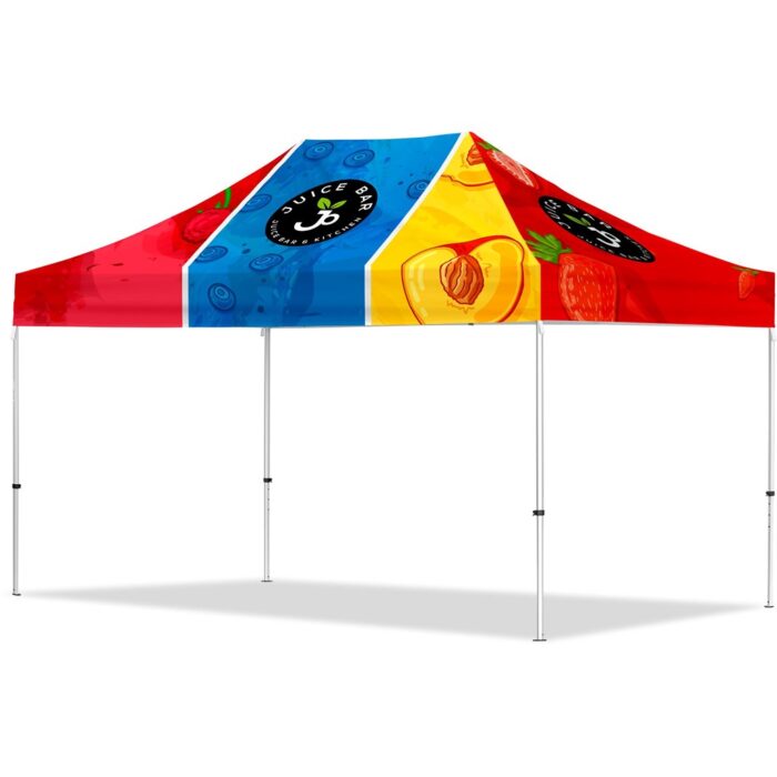 Coated Steel Sublimated Gazebo 4.5m x 3m - Image 1