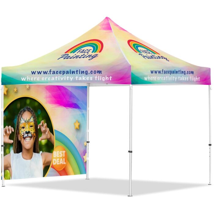 Coated Steel Sublimated Gazebo 3m x 3m - 1 Full-Wall Skin - Image 1
