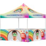 Coated Steel Sublimated Gazebo 3m x 3m - 1 Full-Wall Skin