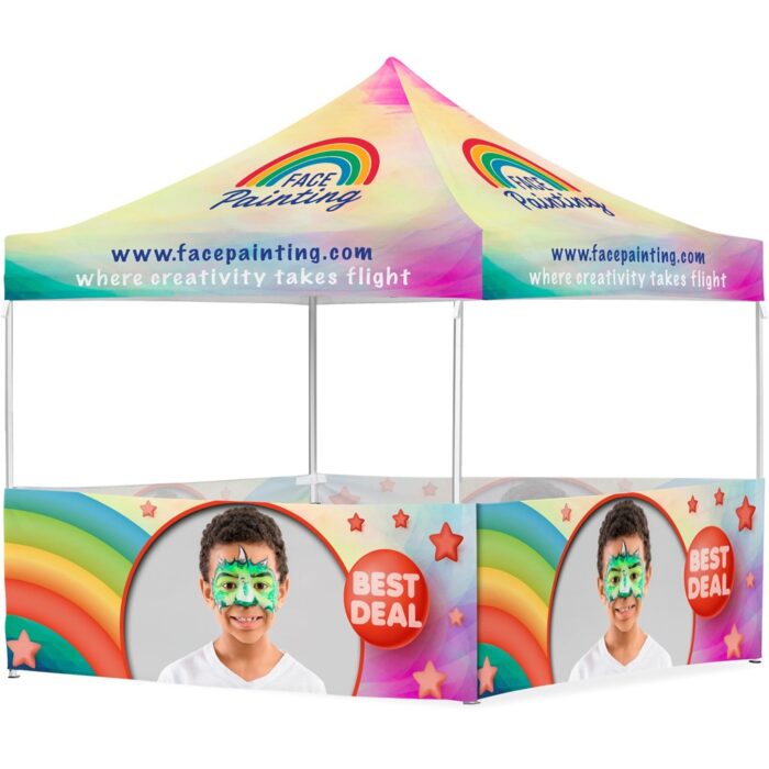 Coated Steel Sublimated Gazebo 3m x 3m - 1 Full-Wall Skin - Image 1