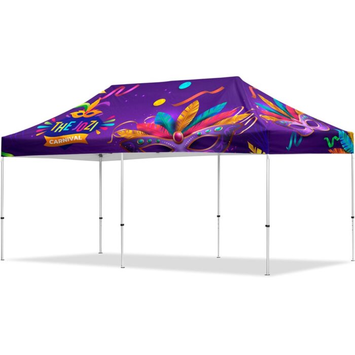 Coated Steel Sublimated Gazebo 6m x 3m - Image 1