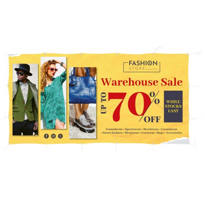 Sublimated Display Fabric Banner 3m x 1.5m - Image 1