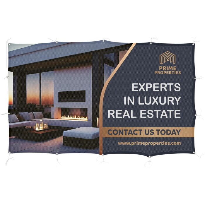 Sublimated Airtex Fabric Fence Banner 2m x 1.2m - Image 1