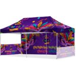 Coated Steel Sublimated Gazebo 6m x 3m - 1 Long Full- Wall Skin - 1 Short Full-Wall Skin