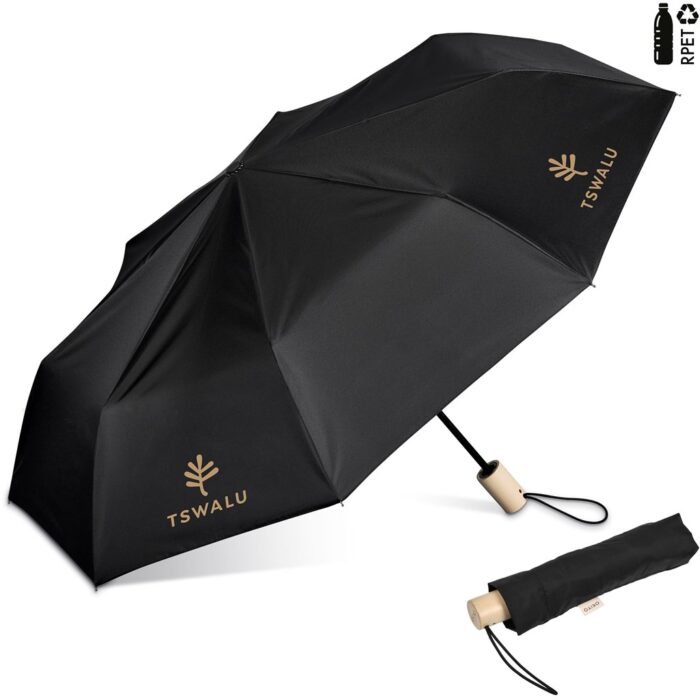 Okiyo Ameno Recycled PET Auto-Open Compact Umbrella - Image 1