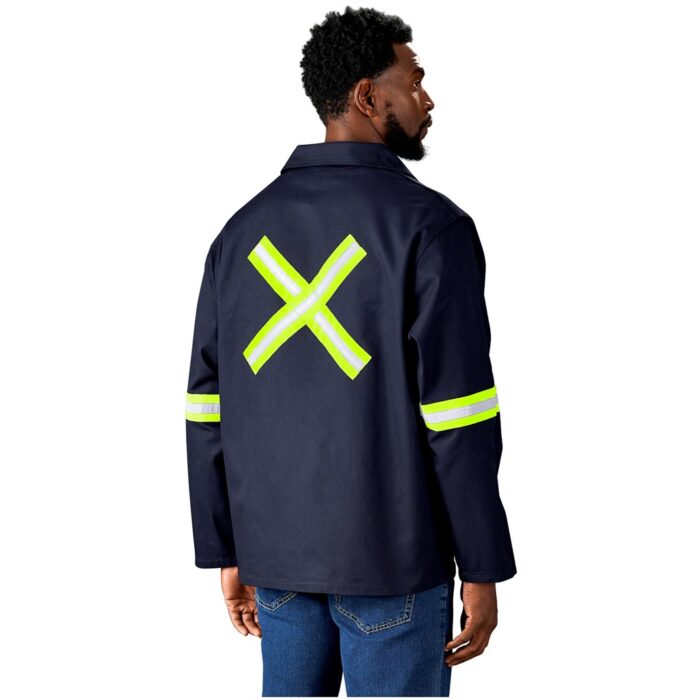 Artisan Premium 100% Cotton Jacket - Reflective Arms & Back - Orange Tape - Image 1