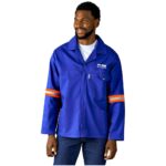 Artisan Premium 100% Cotton Jacket - Reflective Arms & Back - Yellow Tape