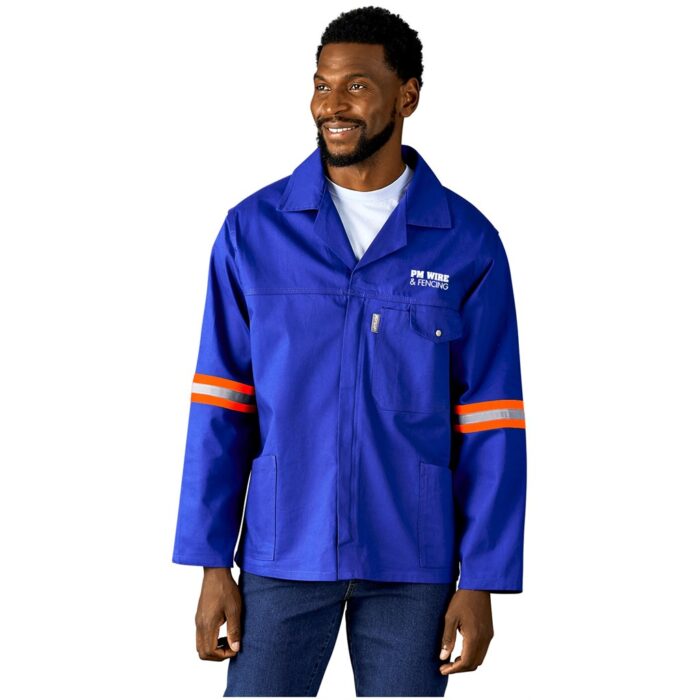 Artisan Premium 100% Cotton Jacket - Reflective Arms & Back - Yellow Tape - Image 1