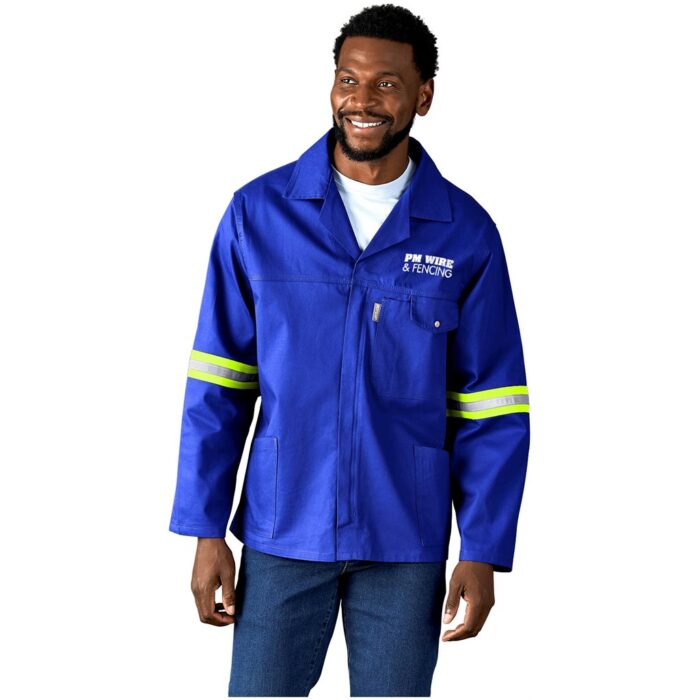 Artisan Premium 100% Cotton Jacket - Reflective Arms - Yellow Tape - Image 1