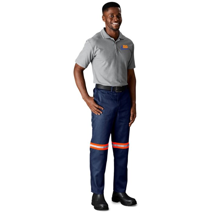 Trade Polycotton Pants - Reflective Legs - Orange Tape - Image 1