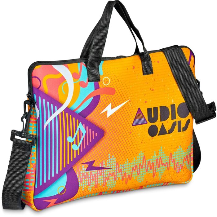 Pre-Production Sample Hoppla Neoprene 15.6-inch Nimbus Laptop Sleeve With Strap - Image 1