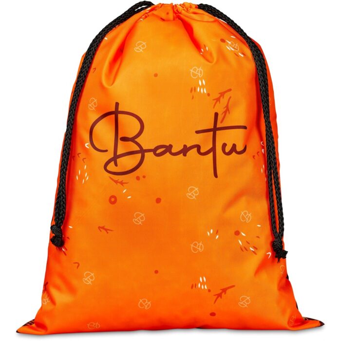 Pre-Production Sample Hoppla Benguela Jumbo Polyester Drawstring Pouch - Image 1