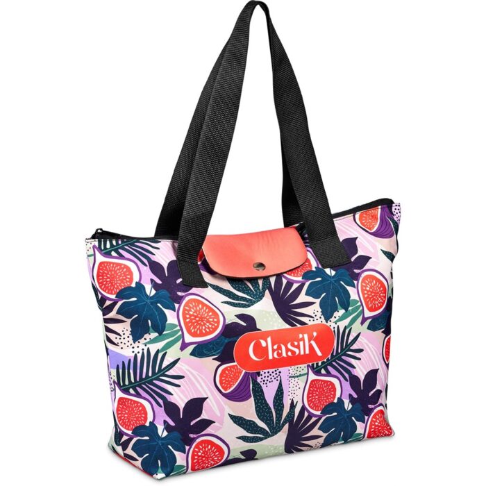 Pre-Production Sample Hoppla Rosebank Polyester Roll-Up Tote Bag - Image 1