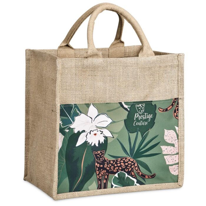 Pre-Production Sample Okiyo Nuri Sublimated Pocket Jute Tote - Image 1