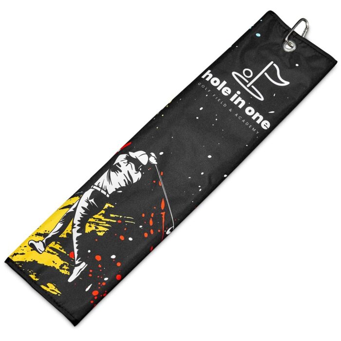Pre-Printed Sample Hoppla Xander Golf Towel - Image 1