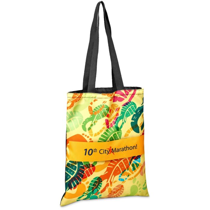 Pre-Printed Sample Hoppla Mall Shopper With Front Panel - Image 1
