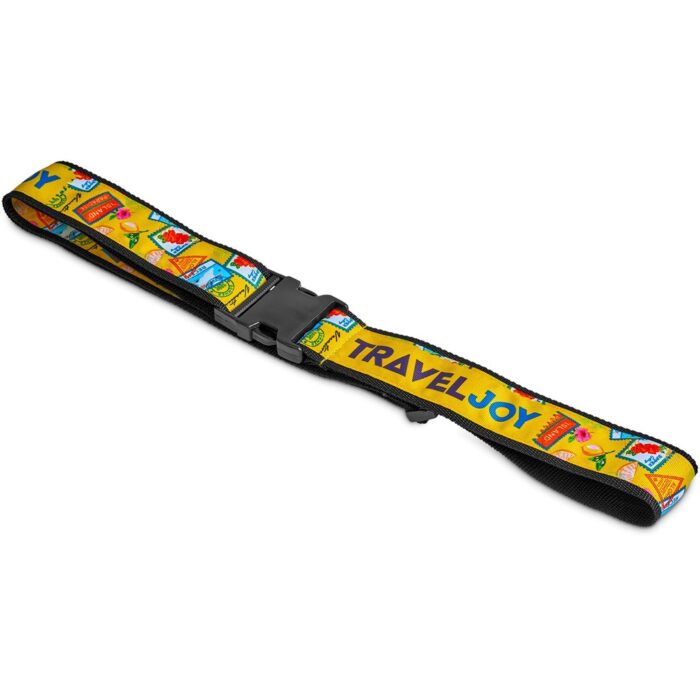 Pre-Printed Sample Hoppla Globetrotter Luggage Strap - Image 1