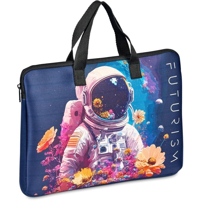 Pre-Printed Sample Hoppla Plett Neoprene 13-inch Laptop Sleeve with Handles - Image 1