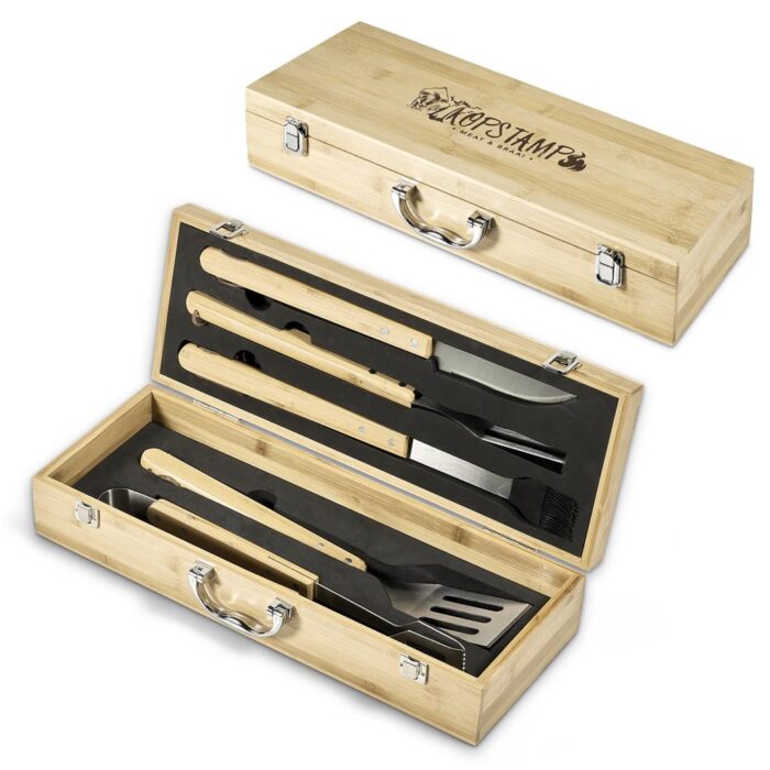 Okiyo Yakiniku Bamboo 5-Piece Braai Set - Image 1