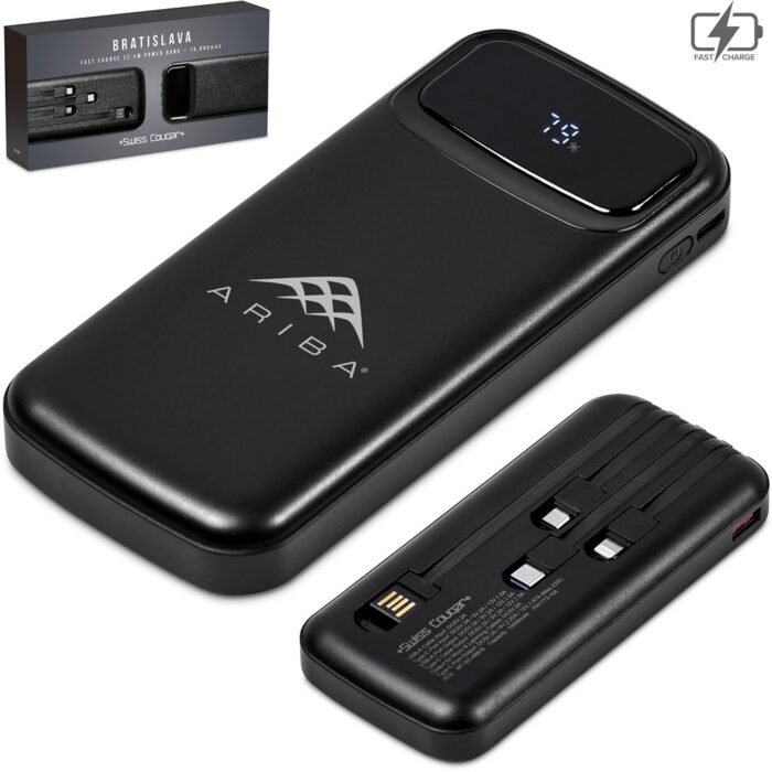 Swiss Cougar Bratislava Fast Charge 22.5W Power Bank - 10,000mAh - Image 1