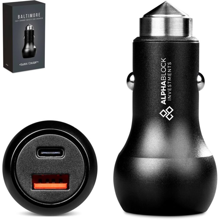 Swiss Cougar Baltimore 2 -in-1 Fast Car Charger & Tool - Image 1