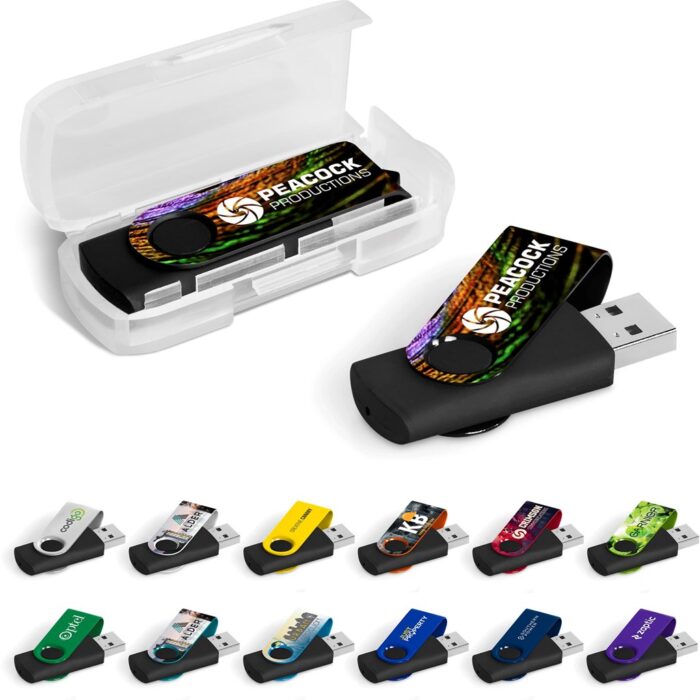 Axis Gyro Black Flash Drive - 32GB - Image 1