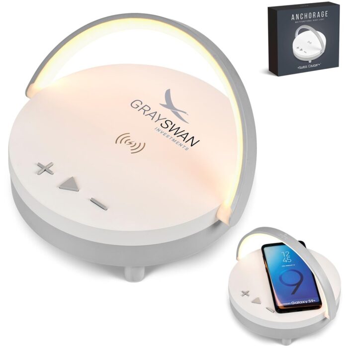 Swiss Cougar Anchorage Bluetooth Speaker, Wireless Charger & Night Light - Image 1