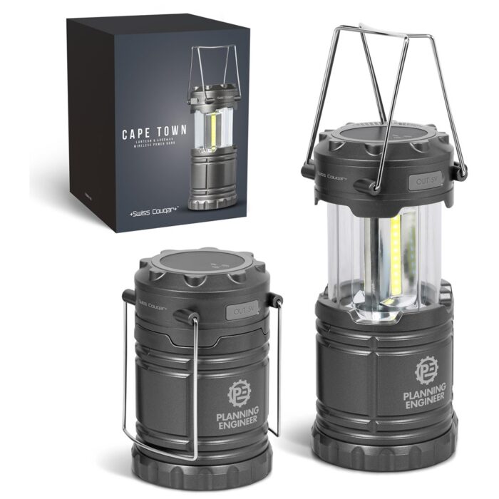 Swiss Cougar Cape Town Lantern & Wireless Charging Power Bank - 4,000mAh - Image 1