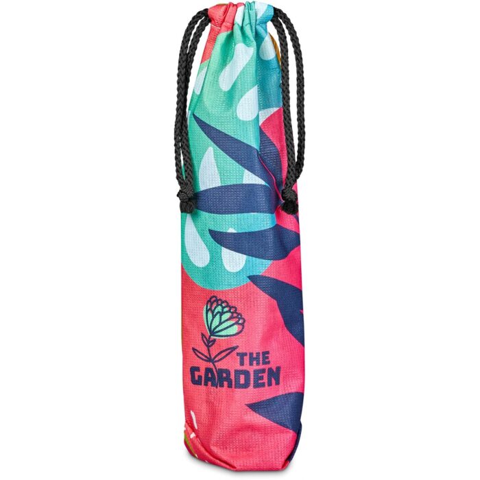 Hoppla Tipsy RPET Wine Bottle Drawcord Bag - Image 1