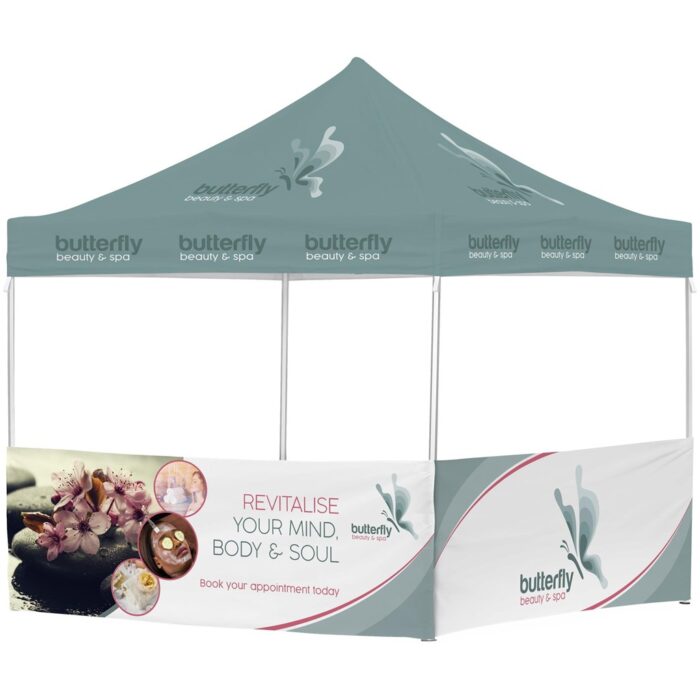 Ovation Sublimated Gazebo 3m X 3m - 2 Half-Wall Skins - Image 8