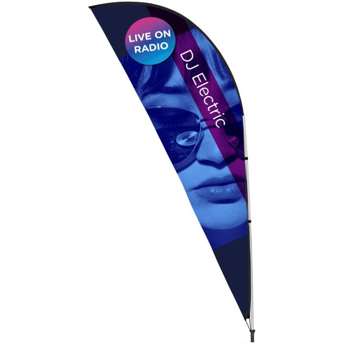 Legend 3M Sublimated Sharkfin Double-Sided Flying Banner - 1 complete unit - Image 8