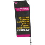 Legend 2M Sublimated Telescopic Double-Sided Flying Banner - 1 complete unit - Image 4