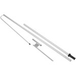 Legend 2M Sublimated Telescopic Double-Sided Flying Banner - 1 complete unit - Image 2